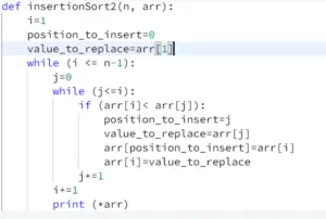 build up sorted array
