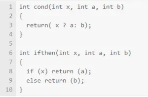 If alternative in C++