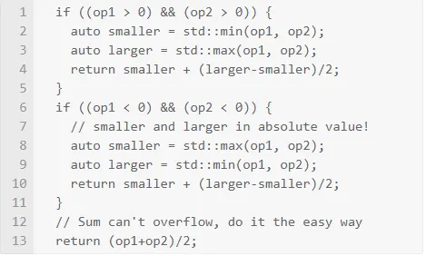Programming - Find the average of 2 numbers