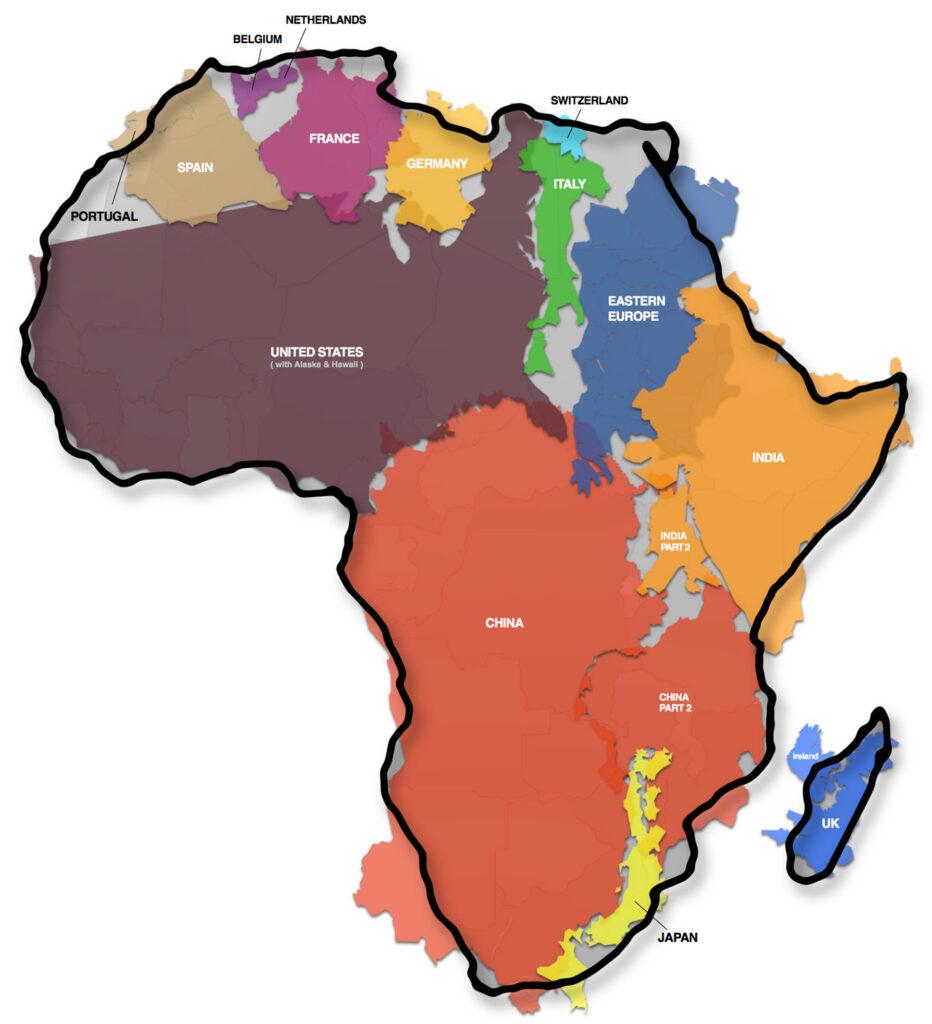 The True size of Africa