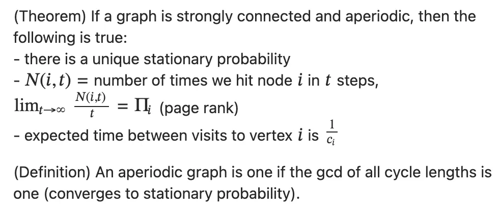 How does PageRank avoid an infinite loop?