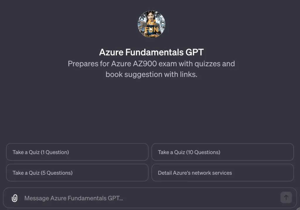 Microsoft Azure Fundamentals AZ900 GPT