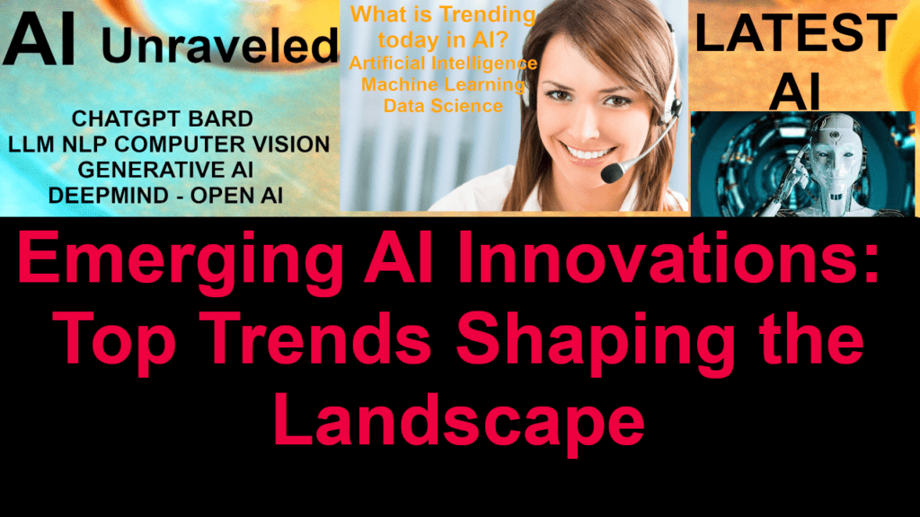 Emerging AI Innovations: Top Trends Shaping the Landscape in September 2023