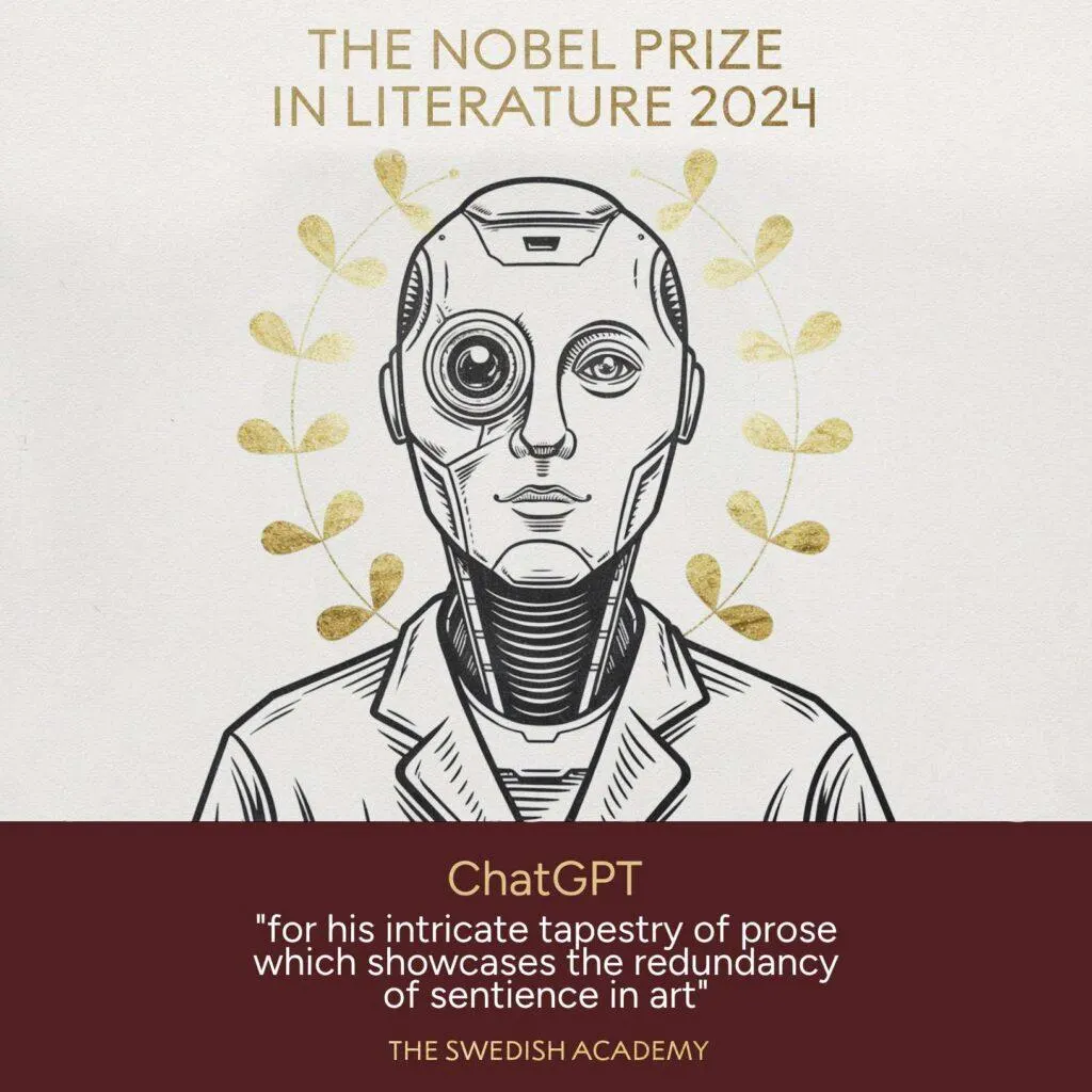 The Nobel Prize in Literature for 2024 has been awarded to ChatGPT 