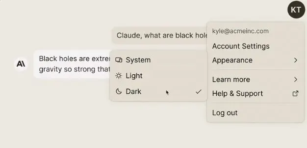 Anthropic launches a new ‘dark mode’