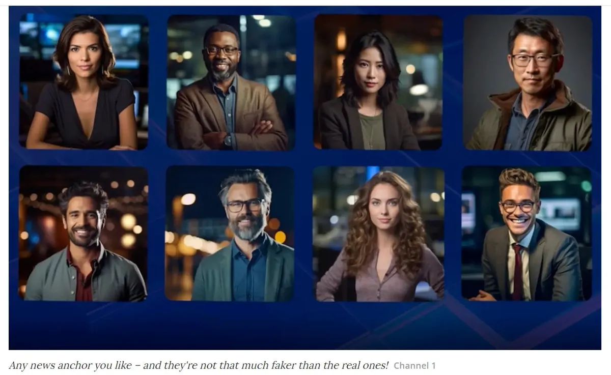 Channel 1 launches AI news anchors with superhuman abilities